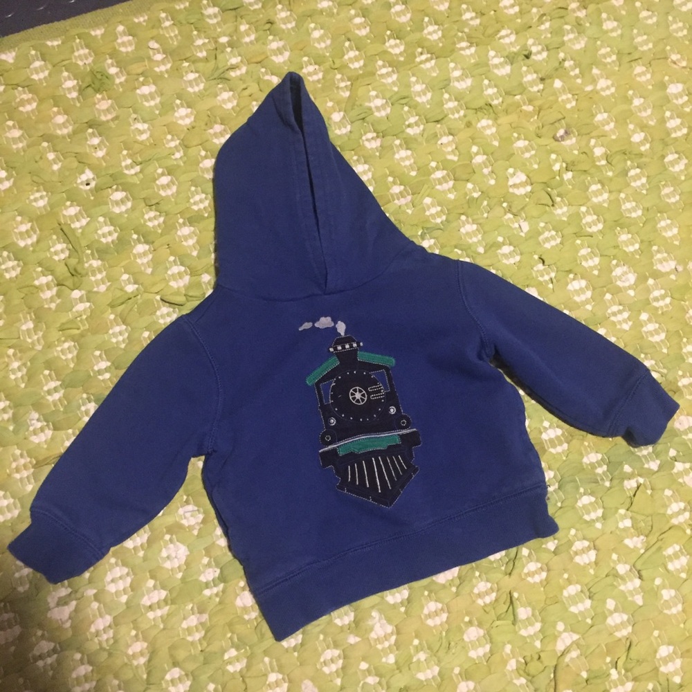 Child’s Gymboree Train Hoodie - Size 12-24 months
